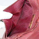 CARTIER Hermes Celine Bag Canvas Leather 3 Set Black Bordeaux Auth 150207-15