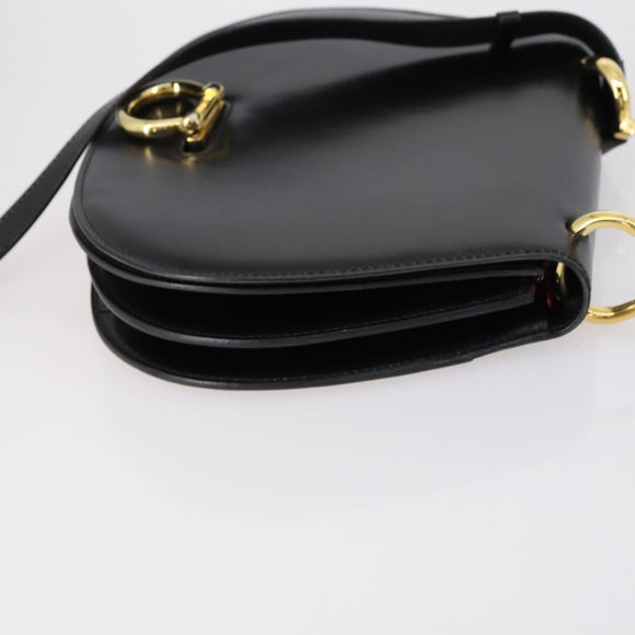 CARTIER Hermes Celine Bag Canvas Leather 3 Set Black Bordeaux Auth 150207