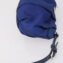 PRADA Pouch Nylon 2 Set Black Blue Auth 150209-11