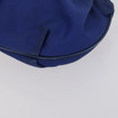 PRADA Pouch Nylon 2 Set Black Blue Auth 150209-14