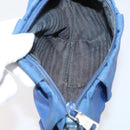 PRADA Pouch Nylon 2 Set Black Blue Auth 150209-15