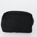 PRADA Pouch Nylon 2 Set Black Blue Auth 150209-3