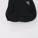 PRADA Pouch Nylon 2 Set Black Blue Auth 150209-4