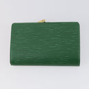 LOUIS VUITTON Monogram Epi Wallet 3 Set Green LV Auth 150210-3