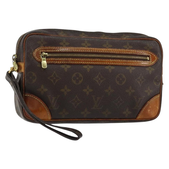 LOUIS VUITTON Monogram Marly Dragonne GM Clutch Bag M51825 LV Auth 150235