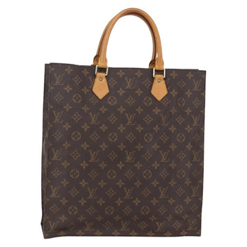 LOUIS VUITTON Monogram Sac Plat Hand Bag M51140 LV Auth 150241
