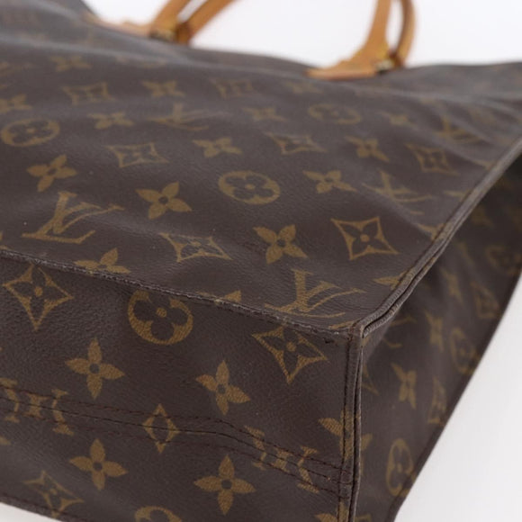 LOUIS VUITTON Monogram Sac Plat Hand Bag M51140 LV Auth 150241
