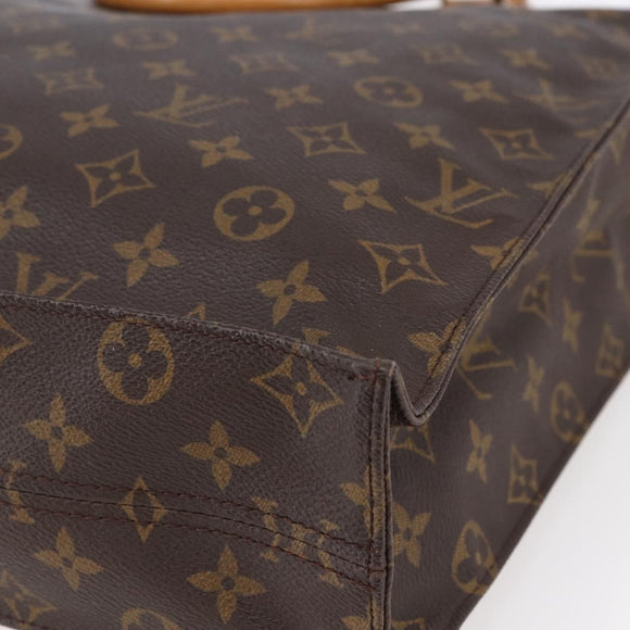 LOUIS VUITTON Monogram Sac Plat Hand Bag M51140 LV Auth 150241