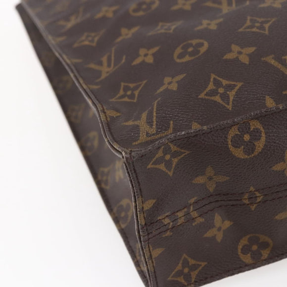 LOUIS VUITTON Monogram Sac Plat Hand Bag M51140 LV Auth 150241