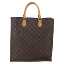 LOUIS VUITTON Monogram Sac Plat Hand Bag M51140 LV Auth 150241-2
