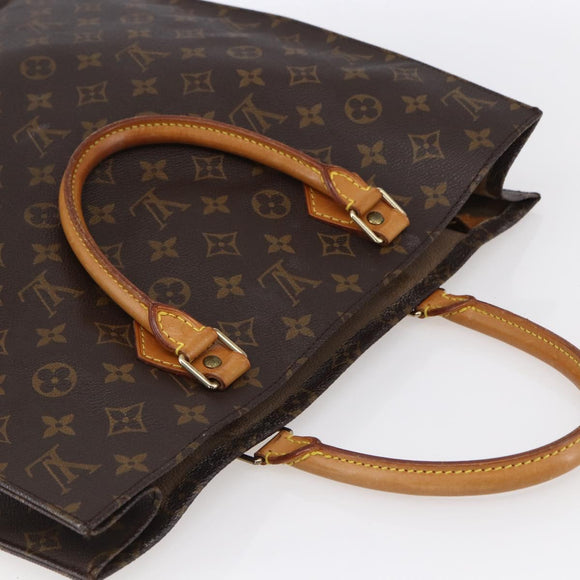 LOUIS VUITTON Monogram Sac Plat Hand Bag M51140 LV Auth 150241