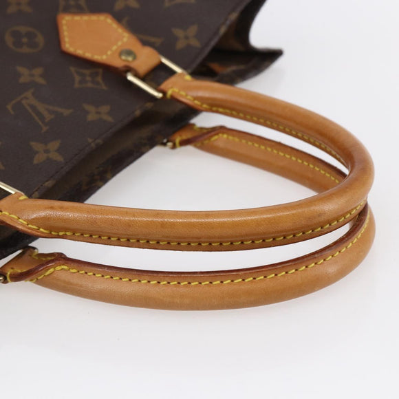 LOUIS VUITTON Monogram Sac Plat Hand Bag M51140 LV Auth 150241