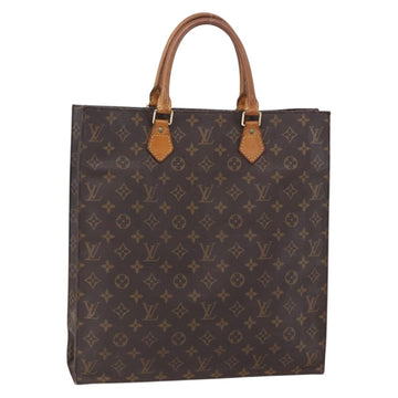 LOUIS VUITTON Monogram Sac Plat Hand Bag M51140 LV Auth 150242