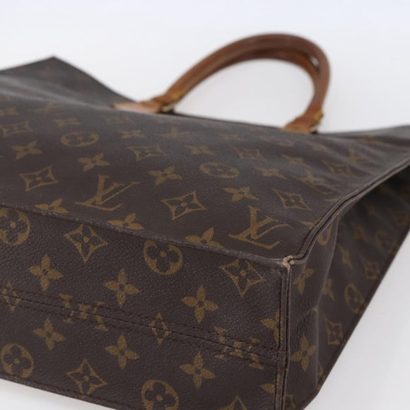 LOUIS VUITTON Monogram Sac Plat Hand Bag M51140 LV Auth 150242