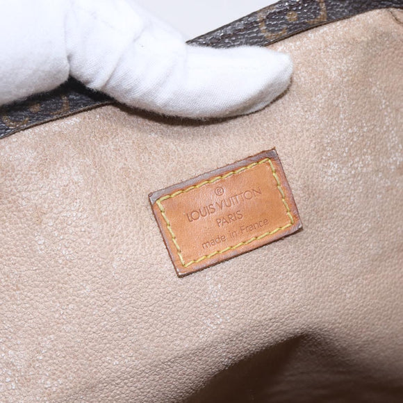 LOUIS VUITTON Monogram Sac Plat Hand Bag M51140 LV Auth 150242