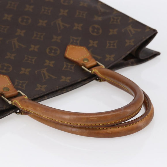 LOUIS VUITTON Monogram Sac Plat Hand Bag M51140 LV Auth 150242