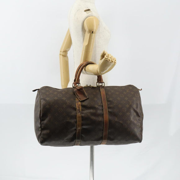 LOUIS VUITTON Monogram Keepall 50 Boston Bag M41426 LV Auth 150243