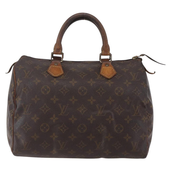 LOUIS VUITTON Monogram Speedy 30 Hand Bag M41526 LV Auth 150244