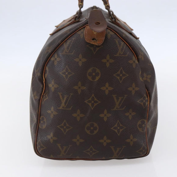 LOUIS VUITTON Monogram Speedy 30 Hand Bag M41526 LV Auth 150244