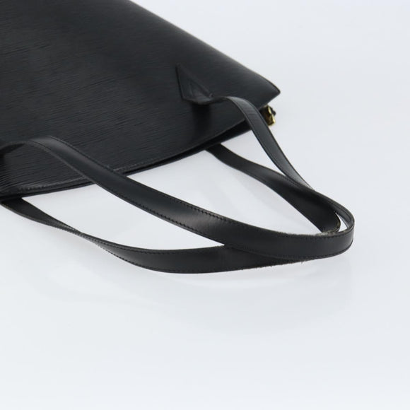 LOUIS VUITTON Epi Saint Jacques Shopping Shoulder Bag Black M52262 Auth 150253