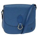 LOUIS VUITTON Epi Saint Cloud GM Shoulder Bag Toledo Blue M52195 LV Auth 150254-1