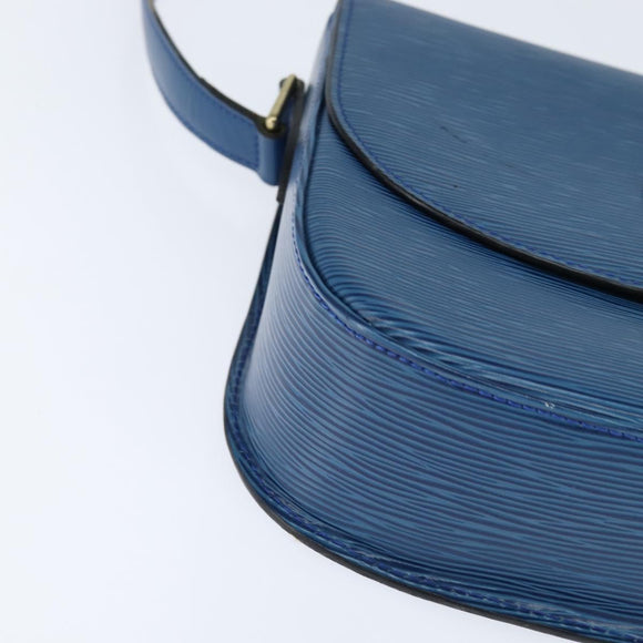 LOUIS VUITTON Epi Saint Cloud GM Shoulder Bag Toledo Blue M52195 LV Auth 150254