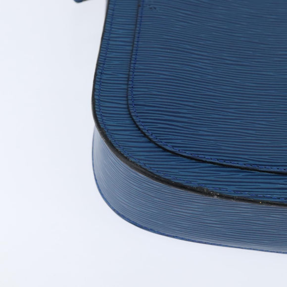 LOUIS VUITTON Epi Saint Cloud GM Shoulder Bag Toledo Blue M52195 LV Auth 150254