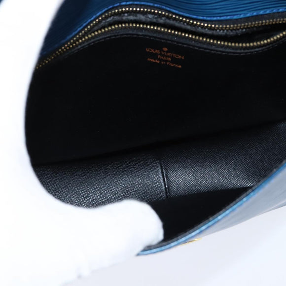 LOUIS VUITTON Epi Saint Cloud GM Shoulder Bag Toledo Blue M52195 LV Auth 150254