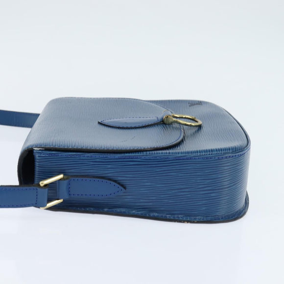 LOUIS VUITTON Epi Saint Cloud GM Shoulder Bag Toledo Blue M52195 LV Auth 150254