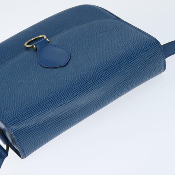 LOUIS VUITTON Epi Saint Cloud GM Shoulder Bag Toledo Blue M52195 LV Auth 150254