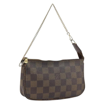 LOUIS VUITTON Damier Ebene Marais Pouch LV Auth 150258