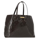 LOUIS VUITTON Monogram Vernis Wilshire MM Bag Terre Domble M91440 LV Auth 150262-1