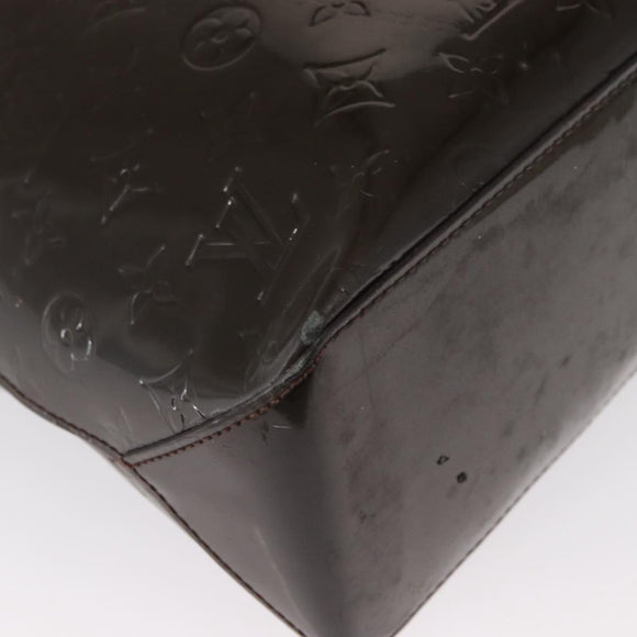 LOUIS VUITTON Monogram Vernis Wilshire MM Bag Terre Domble M91440 LV Auth 150262