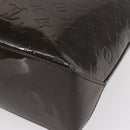 LOUIS VUITTON Monogram Vernis Wilshire MM Bag Terre Domble M91440 LV Auth 150262-16