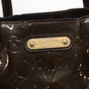 LOUIS VUITTON Monogram Vernis Wilshire MM Bag Terre Domble M91440 LV Auth 150262-18
