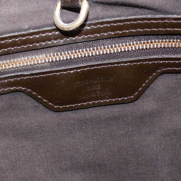 LOUIS VUITTON Monogram Vernis Wilshire MM Bag Terre Domble M91440 LV Auth 150262