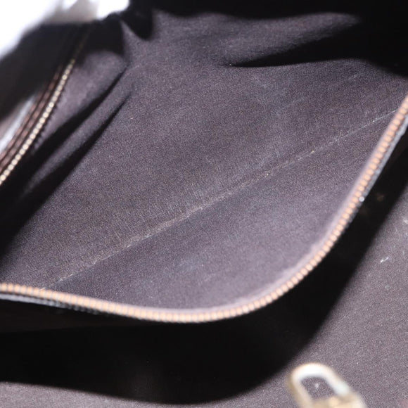 LOUIS VUITTON Monogram Vernis Wilshire MM Bag Terre Domble M91440 LV Auth 150262