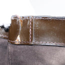 LOUIS VUITTON Monogram Vernis Wilshire MM Bag Terre Domble M91440 LV Auth 150262-12