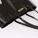 LOUIS VUITTON Monogram Vernis Wilshire MM Bag Terre Domble M91440 LV Auth 150262-8