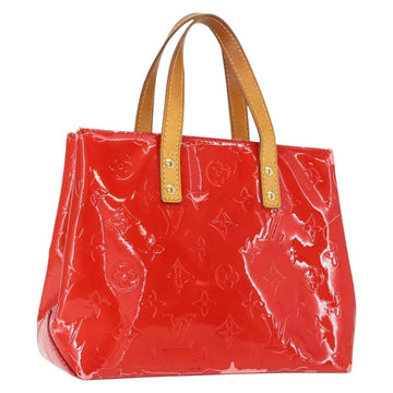 LOUIS VUITTON Monogram Vernis Reade PM Hand Bag Red Rouge M91088 LV Auth 150266