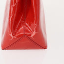 LOUIS VUITTON Monogram Vernis Reade PM Hand Bag Red Rouge M91088 LV Auth 150266-4