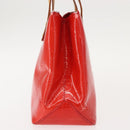 LOUIS VUITTON Monogram Vernis Reade PM Hand Bag Red Rouge M91088 LV Auth 150266-5