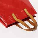 LOUIS VUITTON Monogram Vernis Reade PM Hand Bag Red Rouge M91088 LV Auth 150266-7