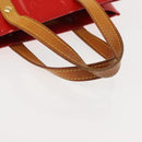 LOUIS VUITTON Monogram Vernis Reade PM Hand Bag Red Rouge M91088 LV Auth 150266-8