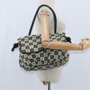 CHANEL Tote Bag Canvas Black Silver CC Auth 150268-21