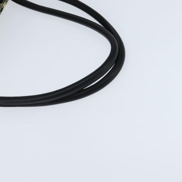 CHANEL Tote Bag Canvas Black Silver CC Auth 150268