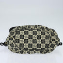 CHANEL Tote Bag Canvas Black Silver CC Auth 150268-5