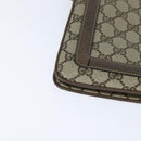 GUCCI GG Supreme Web Sherry Line Bag PVC Beige Gold 41 02 013 Auth 150271-11