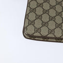 GUCCI GG Supreme Web Sherry Line Bag PVC Beige Gold 41 02 013 Auth 150271-13