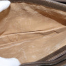 GUCCI GG Supreme Web Sherry Line Bag PVC Beige Gold 41 02 013 Auth 150271-18